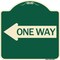 Signmission One Way With Left Arrow Heavy-Gauge Aluminum Architectural Sign, 18" x 18", G-1818-24385 A-DES-G-1818-24385 - alternate 1